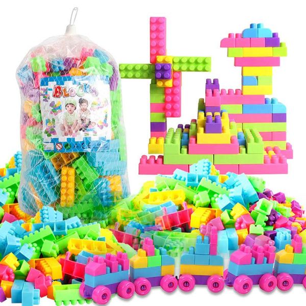 

80pcs/250pcs diy educational assemble building blocks figures model bricks for kids toys gifts @ an88
