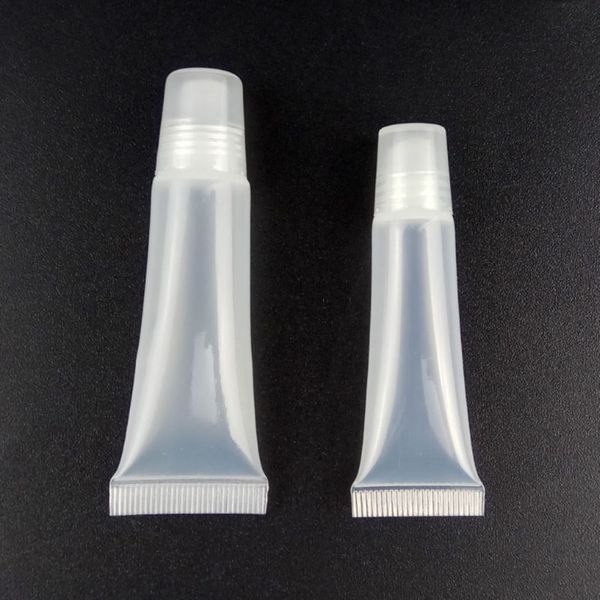 

8ml squeeze clear plastic empty refillable soft tubes 5ml 10ml 15ml balm lip lipstick gloss bottle cosmetic containers makeup box b1301