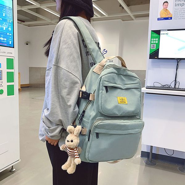 

2020 новый женский рюкзак, высококачественный студенческий школьный рюкзак, большой емкости холст водонепроницаемый дорожный рюкзак для мужч