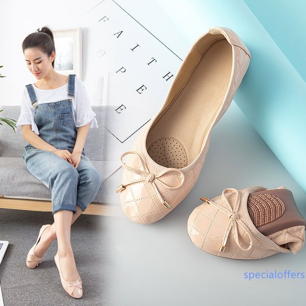 

0808 cqc118 popular womens fashion comfortable shoes style ladies flat shoes soft soles shoes with box, Black