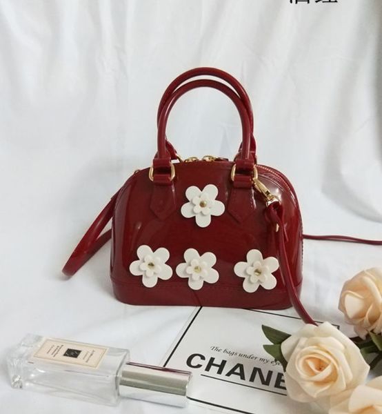 

мода женщины дамы желе сумки конфеты сумка плеча сумка цветок shell сумка бич дорожная сумка