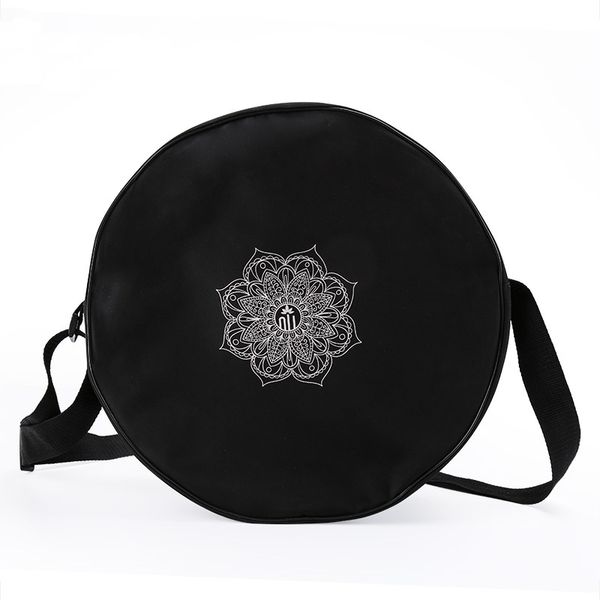 

yoga circle bag large capacity female sports shoulder fitness bag nylon black suit for yoga wheel