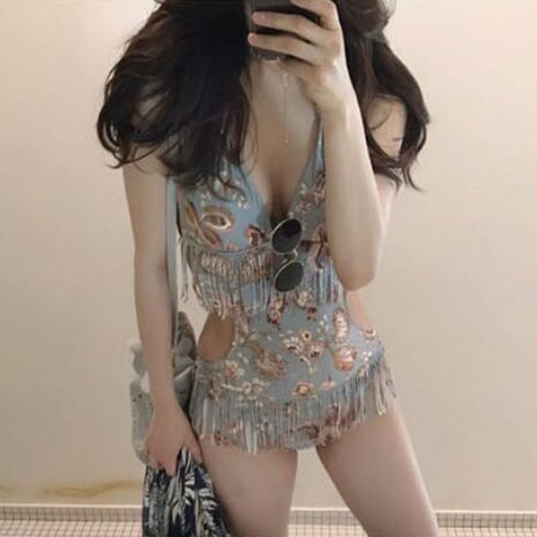 

quick sale tassel women's one-piece quick sale bikini tassel women's bikini swimsuit one-piece swimsuit sexy, White;black