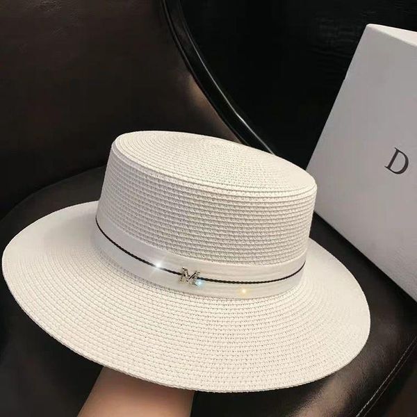 

women's sun hat female summer  letter straw hat summer visor caps ladies sun beach hats, Blue;gray