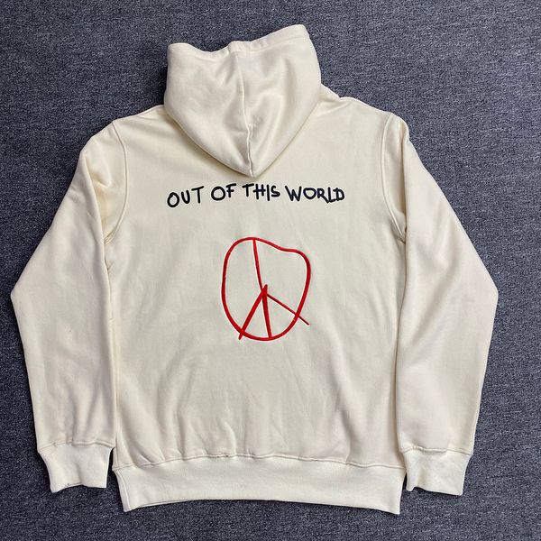 

logan lollapalooza english embroidered rap tour sweatshirt, Red