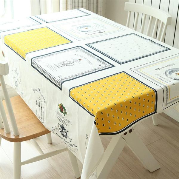 

5 sizes ins home furnishing cotton yellow white and two-color tablecloth tablecloth fabric kitchen accessories for party
