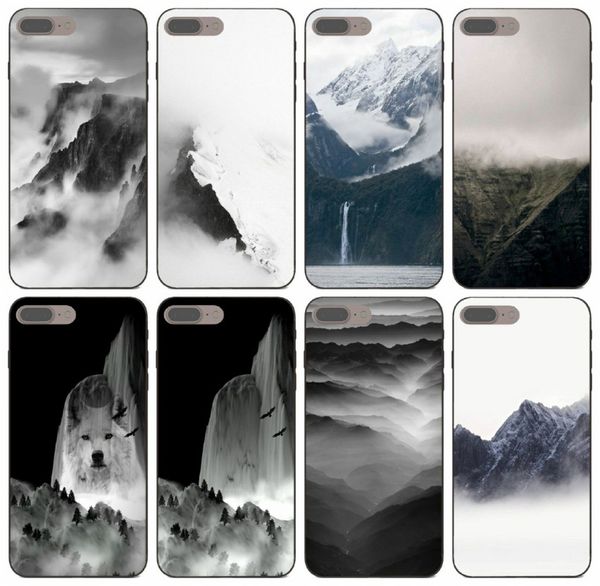 

tongtrade] mountain mist black case for iphone 11 pro 8 7 6s 6p 5s 5p x xs max samsung a30s a40s a50s honor 4c 5a 5c xiaomi 8 custom case