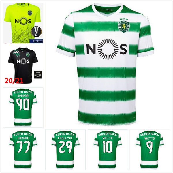 

thai quality sporting lisbon soccer jersey 20 21 lisbon vintage footbal shirts 2020 2021 ronaldo fernandes nani camisa de futebol maillot, Black;yellow