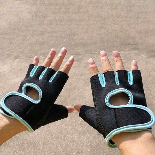 

1pair мужчины женщина gym половина finger спорт фитнес упражнение обучение запястье перчатка сопротивление тяжести перчатка anti-slip, Black