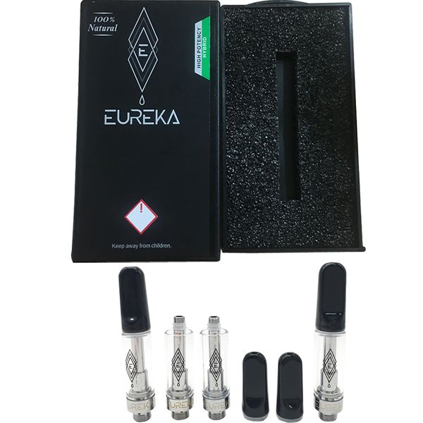 

Eureka Cartridge Packaging New Vape Cartridges Empty Vape Pen Vaporizer 0.8ML 1ML Glass Oil Atomizers Ceramic Coil Vape Carts Plastic Box
