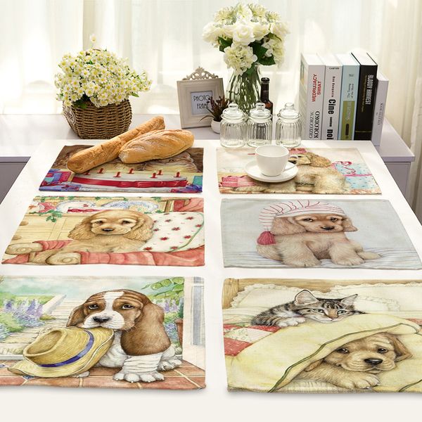 

cammitever коврик для посуды lovely dog dints mat, держатель для посуды, коврик с теплоизоляцией, антимикробный, нескользящий, посуда