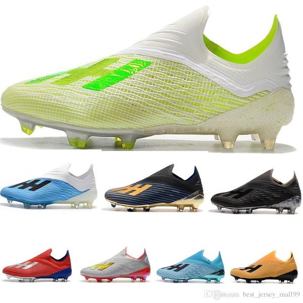 

новый x 19.1 fg mens футбольных бутс с грунтозацепами шнурков дешевого chaussures кошек де бутсы x19 + высокое качество scarpe да calcio