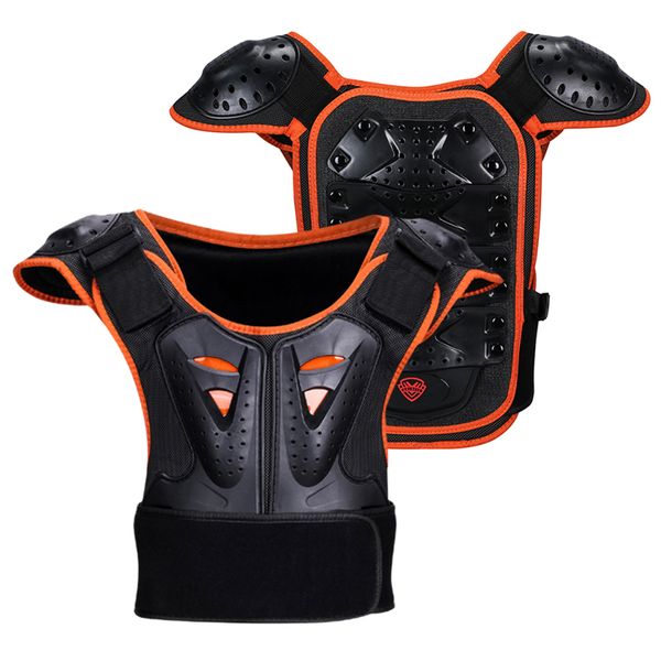 

children's armor jacket spine chest protection equipment motocross motorcycle skateboard back shield protective gears