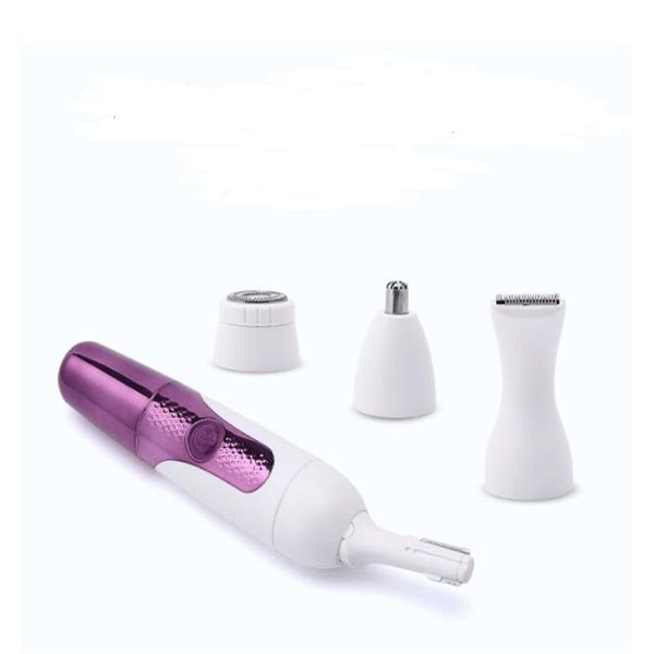 4 In1 Travel Electric Lady Eyebrow Trimmer Bikini Leg Hair Remover