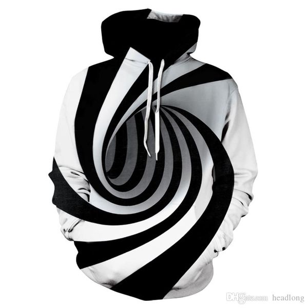 

hypnosis vortex hoodies sweatshirt men women plus size 3d hoodie whirlpool print funny hip hop tracksuit streetwear