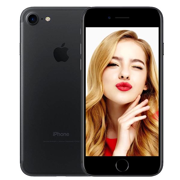 

original refurbished unlocked apple iphone 7 touch id 4g lte quad core 4.7'' 12mp 2g ram 32gb 128gb rom fingerprint smartphone