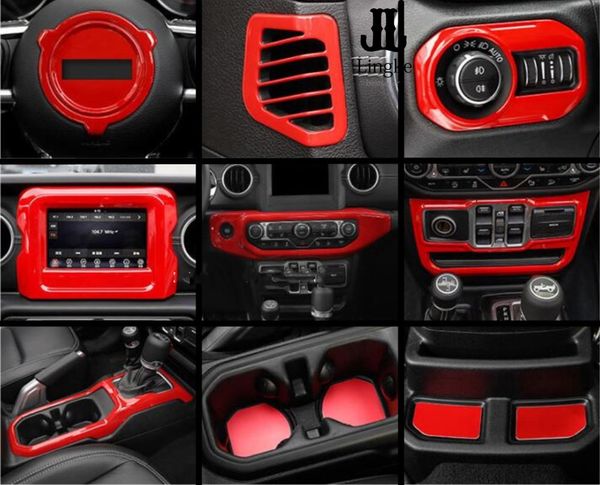 Red Car Interior Decoration Of The Car Trim For Jeep Wrangler Jl 2018 2019 Accessories Auto Parts Accessories For Cars Exterior From Lingkew 302 52