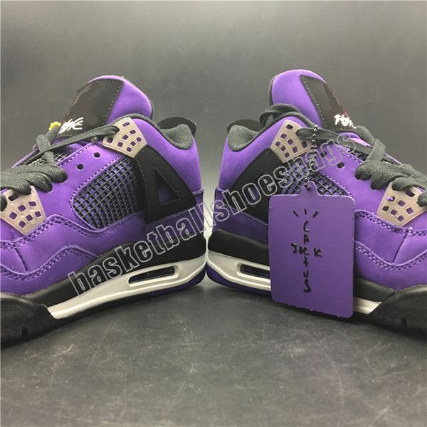 

street fashion super league 4s purple men basketball boots casual shoes womens mens sneakers with box us 7-13 factory outlet
