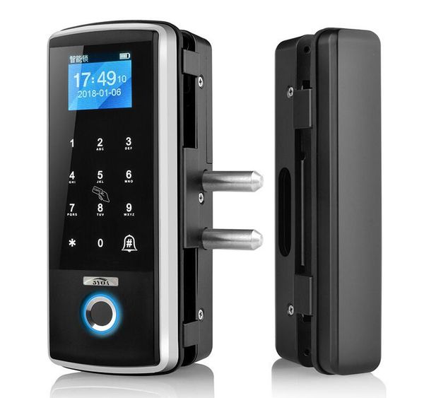 2019 Smart Glass Door Company Office Fingerprint Lock Sliding Door