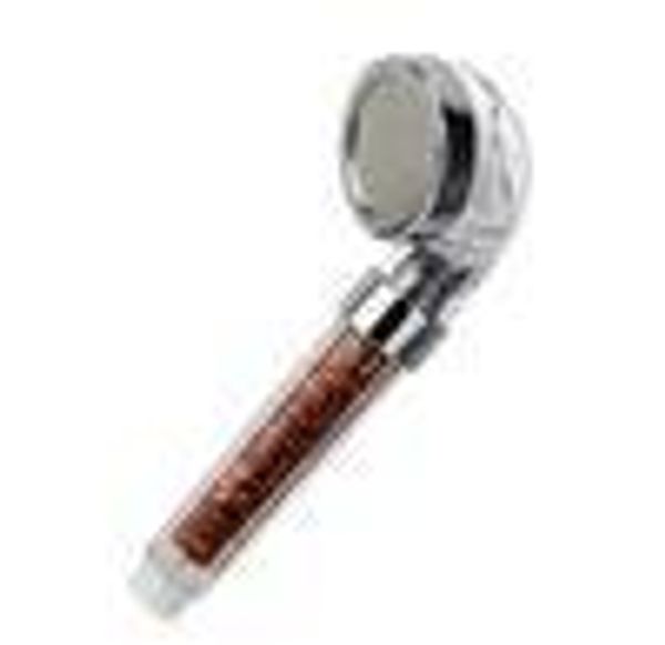 

bathroom good quality handheld massaging shower head abs sprayer nozzle ceramic beads filter removes chlorine toxins ion spa shower head