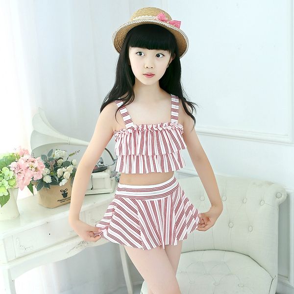 

kx0ag children's girl's one-piece skirt cute princess baby's middle and large children's spring holiday beach swimming d, White;black