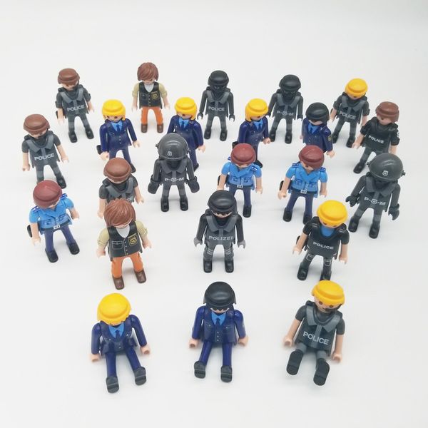 

playmobil 7cm полиции вмс армии военные действия цифры модель moc игрушки подарок для детей случайные стиль продажа x046