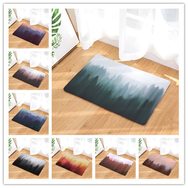 

tree printing land mat home number printing door mat shower room kitchen toilet strip water uptake non-slip pad floor carpet