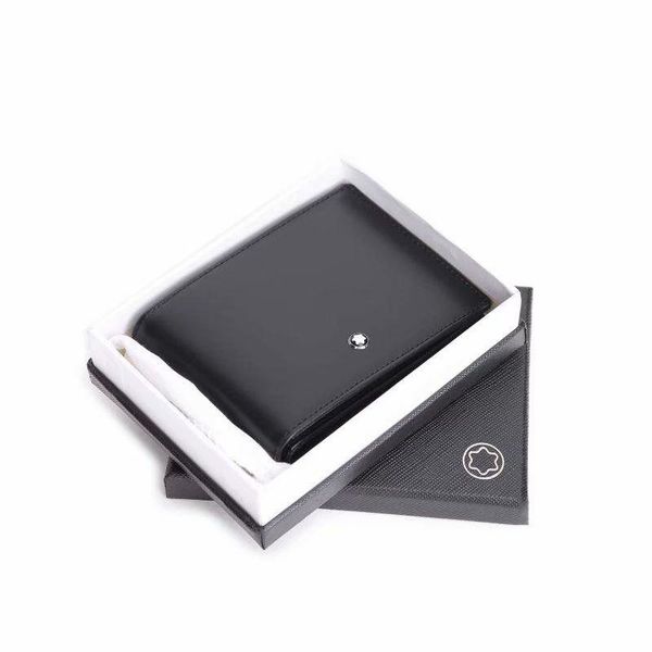 Top Cow Leather Men Short Wallet Casual Genuine Leather Card