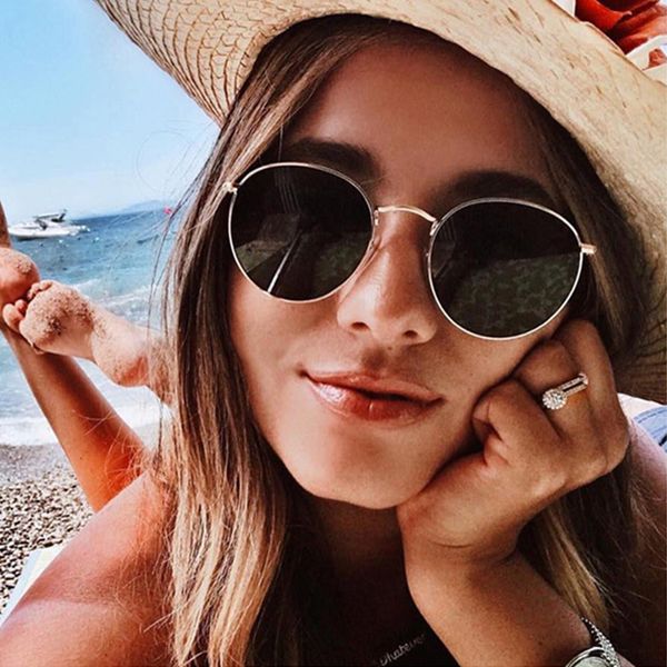 

vintage retro oval sunglasses women men sun glasses shades brand designer mirror slim metal frame lady eyewear eyeglasses uv400, White;black