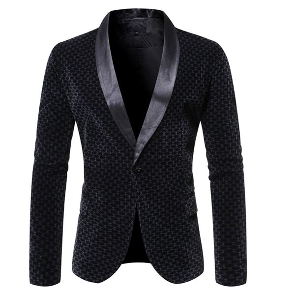 

mens shawl collar suit blazer jacket 2020 brand new one button blazer men business formal dress wedding costume homme 3xl, White;black