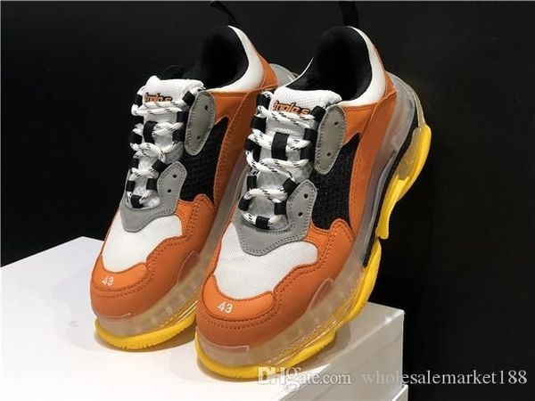 

2019 designer shoes triple s for men women sneakers pairs 17fw black white red pink mens trainers fashion casual shoe increasing sneaker