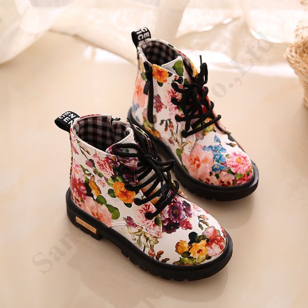 Kids Warm Autumn Winter Martin Boots Fur Lined Children Shoes Boys Girls Shoes