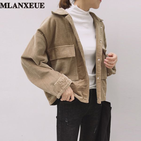 

2018 autumn jacket women vintage harajuku coats female casual long sleeve jackets ladies cardigan black winter clothing girls, Black;brown