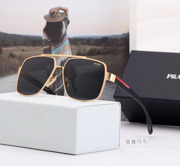 

retro polarized luxury mens designer sunglasses rimless gold plated square frame brand sun glasses fashion eyewear with case box 7 style, White;black