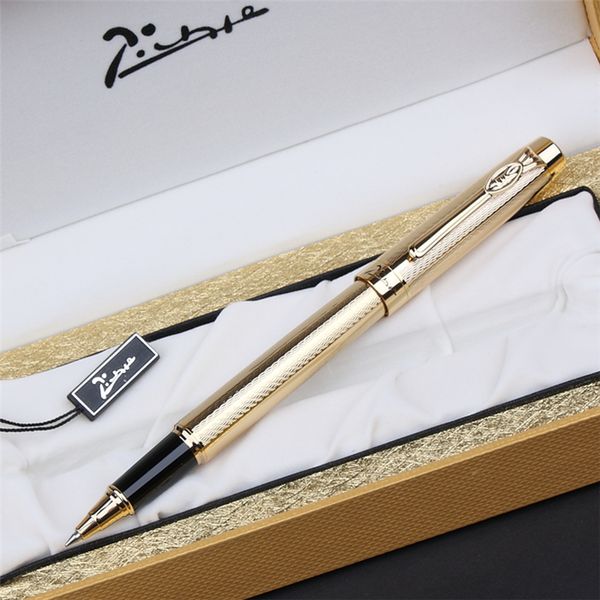 

picasso 933 pimio avignon classic roller pen with refill, luxurious engraved craft gift box optional office business writing pen, Blue;orange