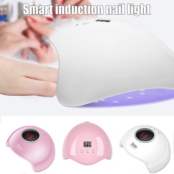 

gel uv light led nail lamp nail polish dryer 3 mode timer setting for nails art dropshipping smj