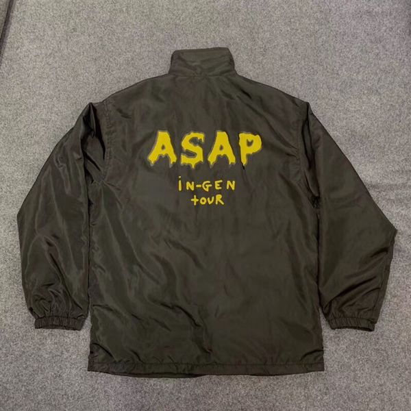 

asap rocky injured generation jacket men women travis scoastroworld festival tour jacket, Black;brown