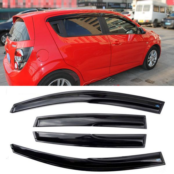 

jinke 4pcs windows vent visors rain guard dark sun shield deflectors for aveo