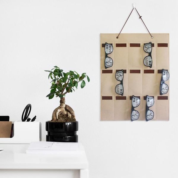 

eyeglasses wall door hanging pocket sunglasses storage bag glasses holder