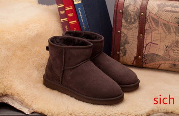 

new new christmas gift leather snow boots 7 color zapatos mujer ankle boots winter boots botas femininas winter shoes