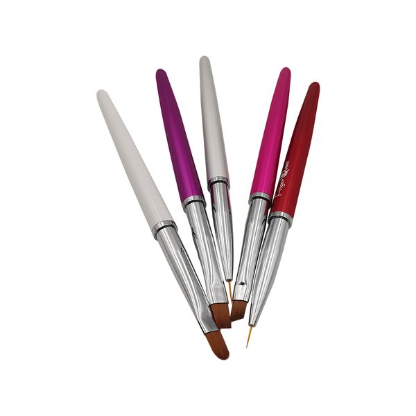 

1pcs metal ptherapy pen nail brush for manicure brushes uv gel suitable for professional salon or home use nail pen