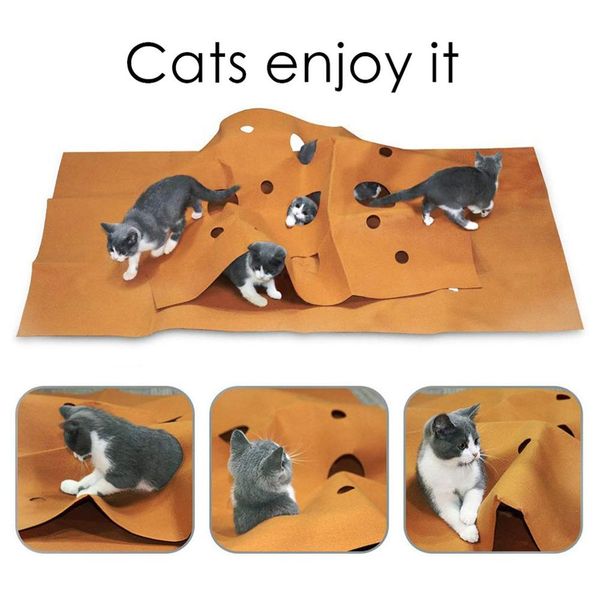 

creative felt cloth pet play mat cat agility training mat cat toy bite pad pet dog cushion