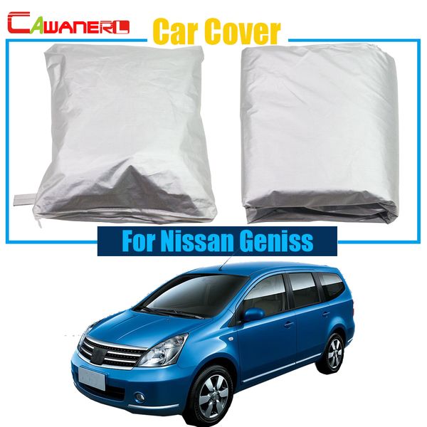 

cawanerl car cover outdoor uv anti sun shade rain snow resistant protector cover dustproof for geniss