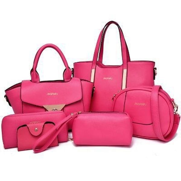 

new fashionable multi-functional handbag single shoulder slant span six piece set bag crossbody bags for women purse