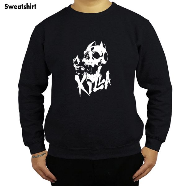 

casual o-neck killer queen jojo's bizarre adventure new designing men sweatshirt fashion long sleeve cotton o-neck hoody sbz4662, Black