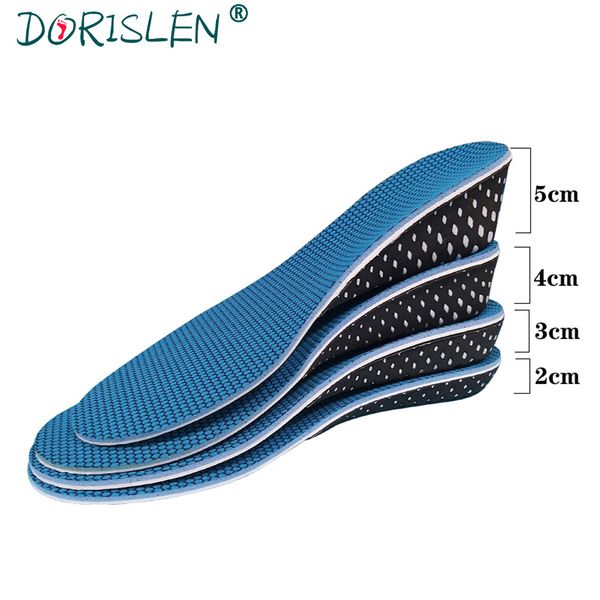 

invisible height increase insole memory foam absorption foot pad 2cm/3cm/4cm/5cm insert cushion, Black