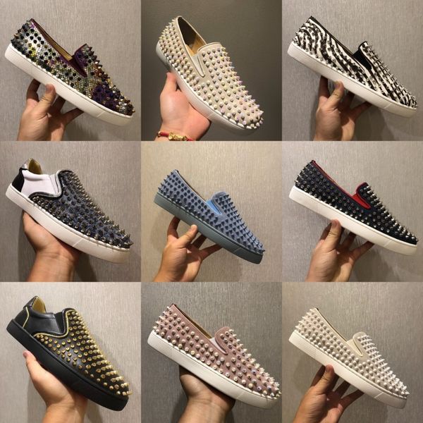 

моды в париже мужская обувь кроссовки red bottom low sneaker rantulow orlato шипы off младший бежевый / черный / белый, Black