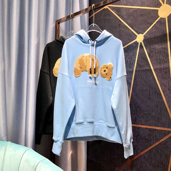 

Palm angel hoodie men women couple lover ca ual cotton palm angel weat hirt black blue broken bear palm angel hoodie