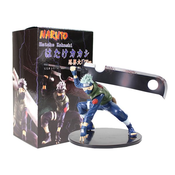 

14см naruto shippuuden хатаке какаши shinobi мировой войны с мечом ver. пвх фигурку коллекционная модель игрушка фигурка t200106