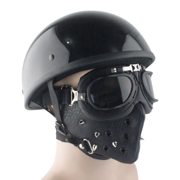 

2019 cascos para moto половина шлема каско мото винтаж мотоциклетный шлем пилот лето свет ретро немецкий